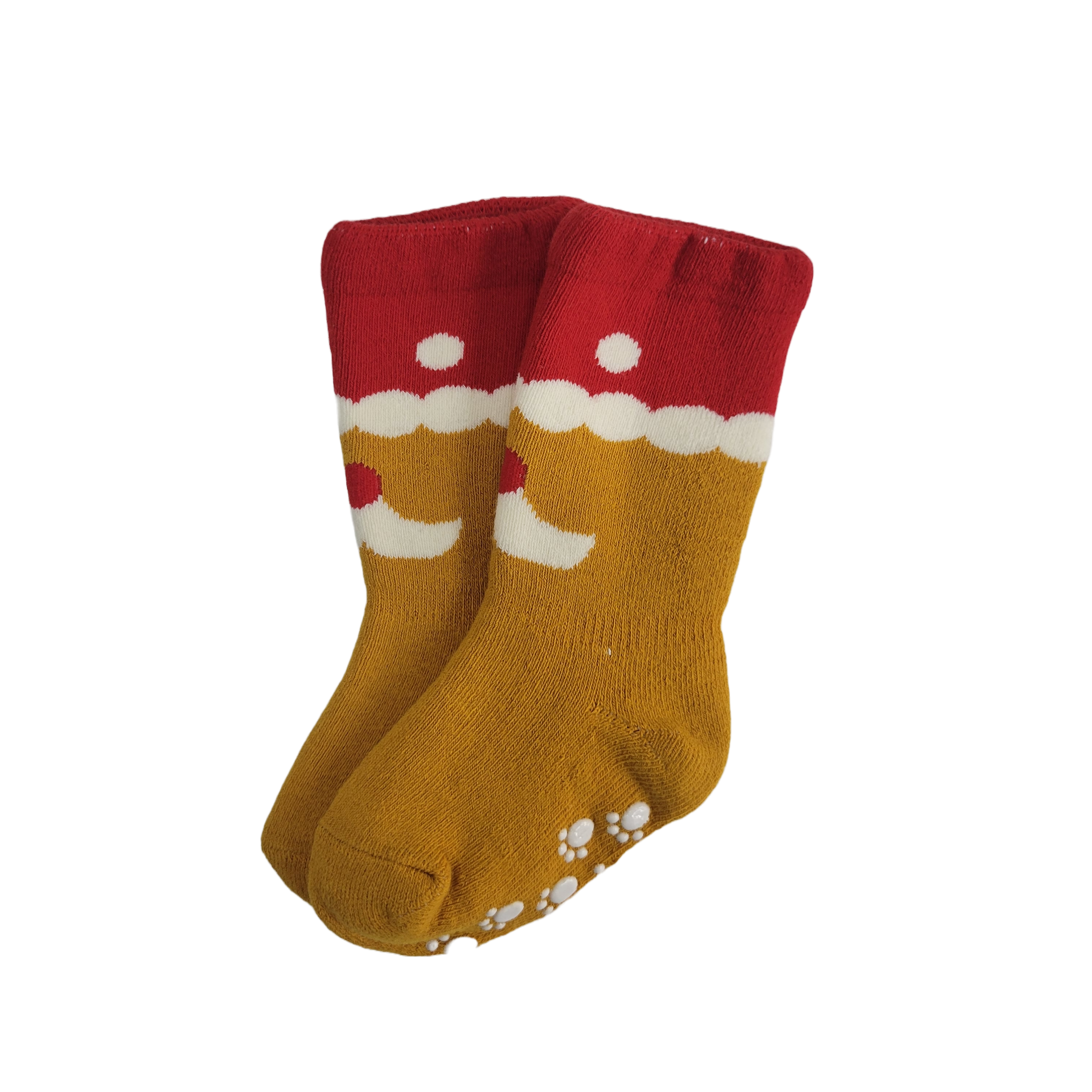 Non-Skid Christmas Themed Socks for Kids - Ages (6 mo.-1yr & 1 to 2yr)