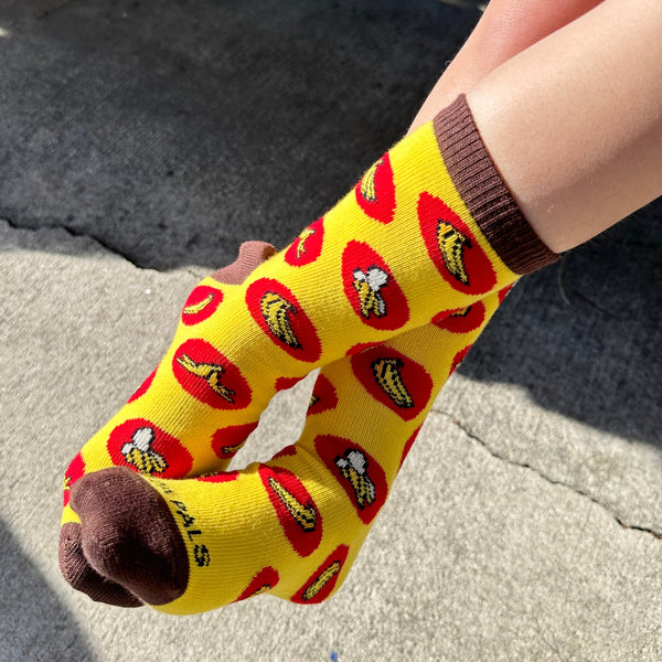 Banana Patterned Socks from the Sock Panda (Age 3-7)