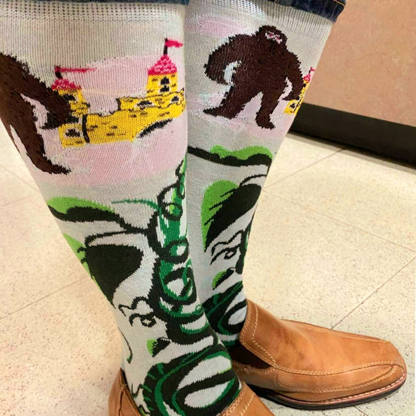 Bigfoot and the Beanstalk Socks from the Sock Panda (Adult Large)