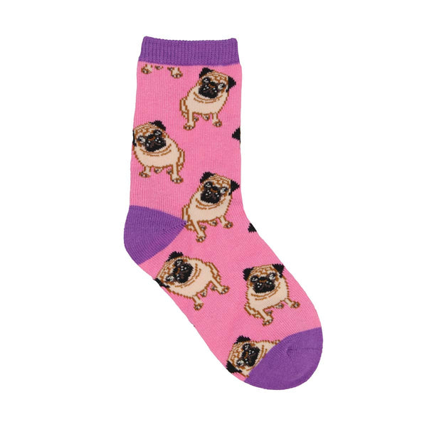 Pug Kids Socks (Ages 1-2) from the Sock Panda