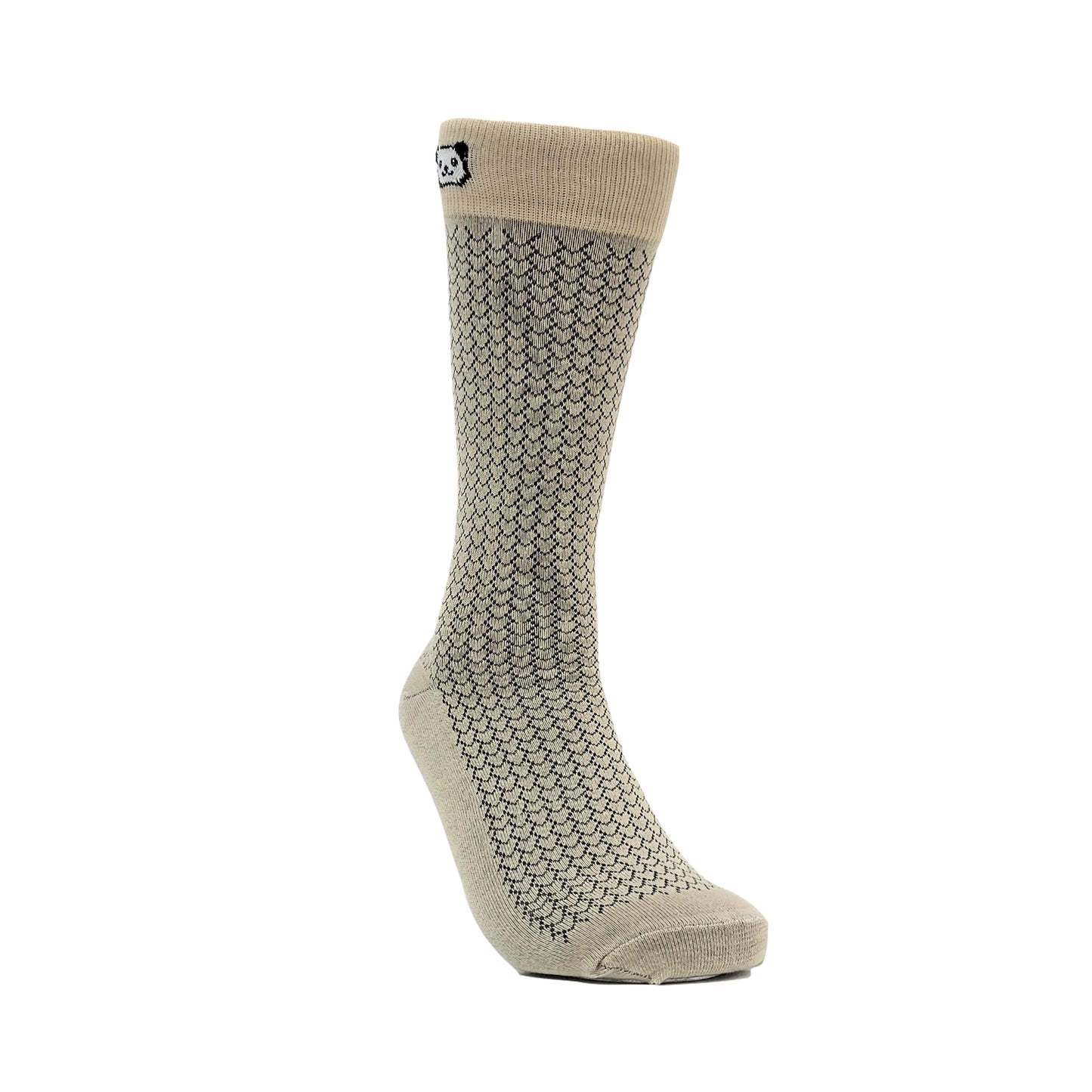 Stylish Khaki with Black Patterned Socks from the Sock Panda (Two Sizes)