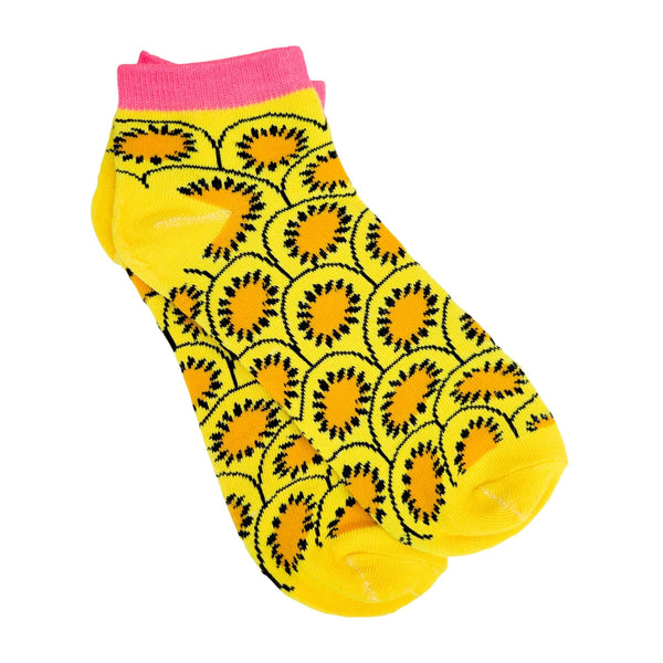 Golden Kiwi Patterned Ankle Socks (Adult Medium)