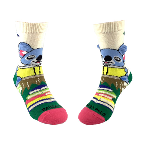 Koala Reading a Book Socks from the Sock Panda (Ages 3-7)