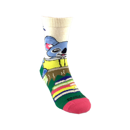 Koala Reading a Book Socks from the Sock Panda (Ages 3-7)