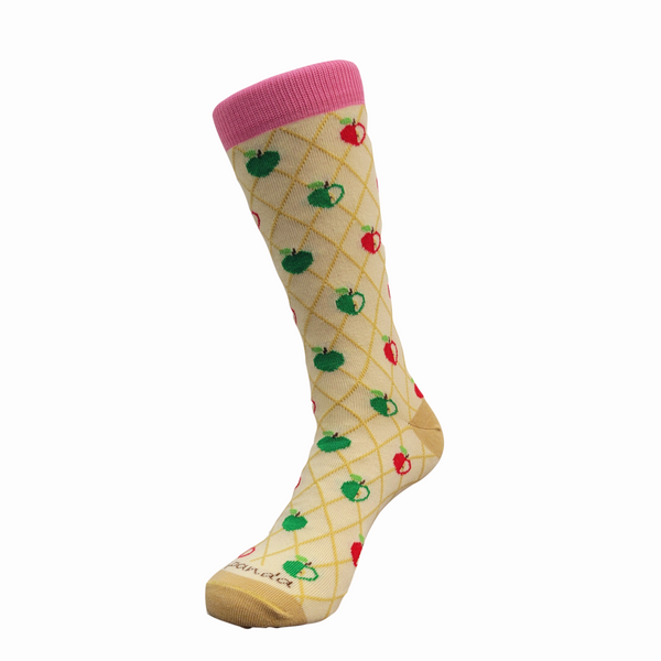 Love Apple Pattern Socks from the Sock Panda (Adult Medium)