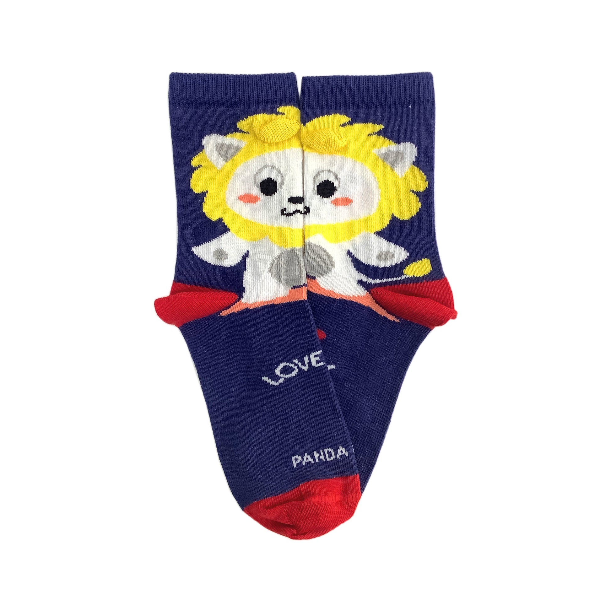 Love Lion Sock (Ages 3-7) from the Sock Panda