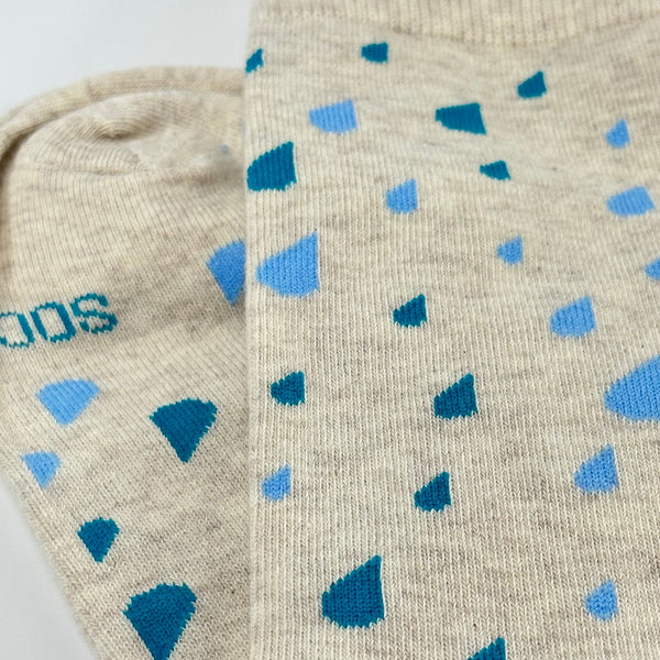 Raindrop Patterned Socks from the Sock Panda (Adult Large)