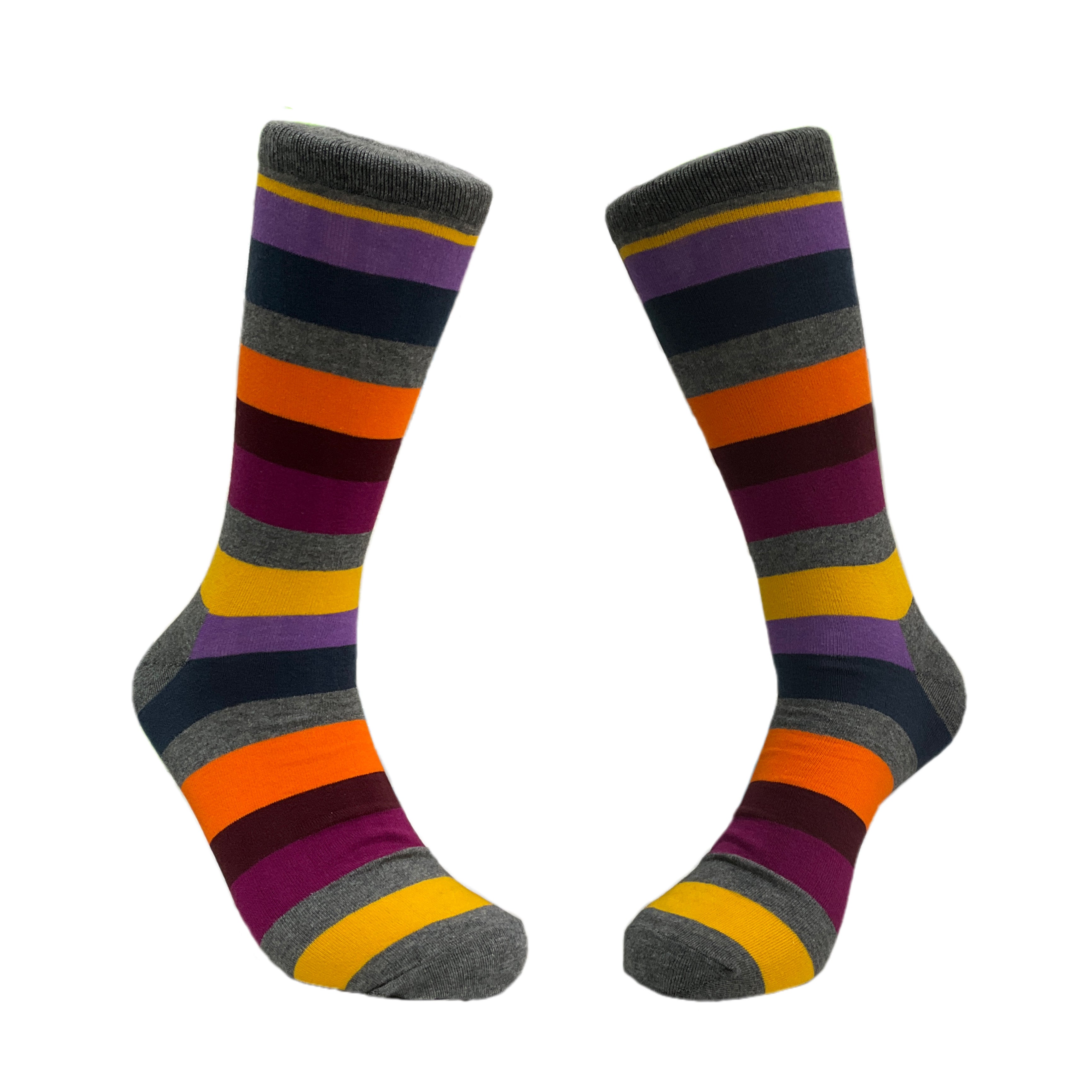 Colorful Striped Socks (Adult Large)
