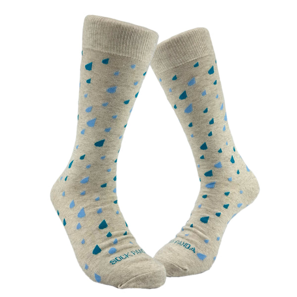 Raindrop Patterned Socks from the Sock Panda (Adult Large)