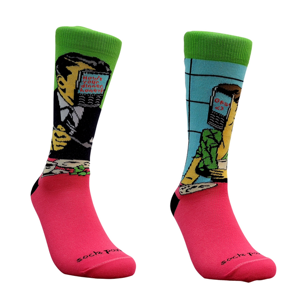 Modern Date and the New Normal Socks from the Sock Panda (Adult Medium)
