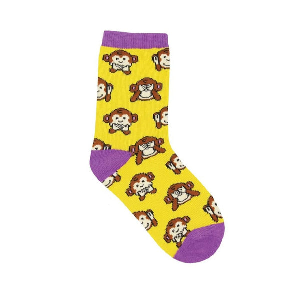 Monkey-No Evil Socks (Ages 6mo - 5 Years)