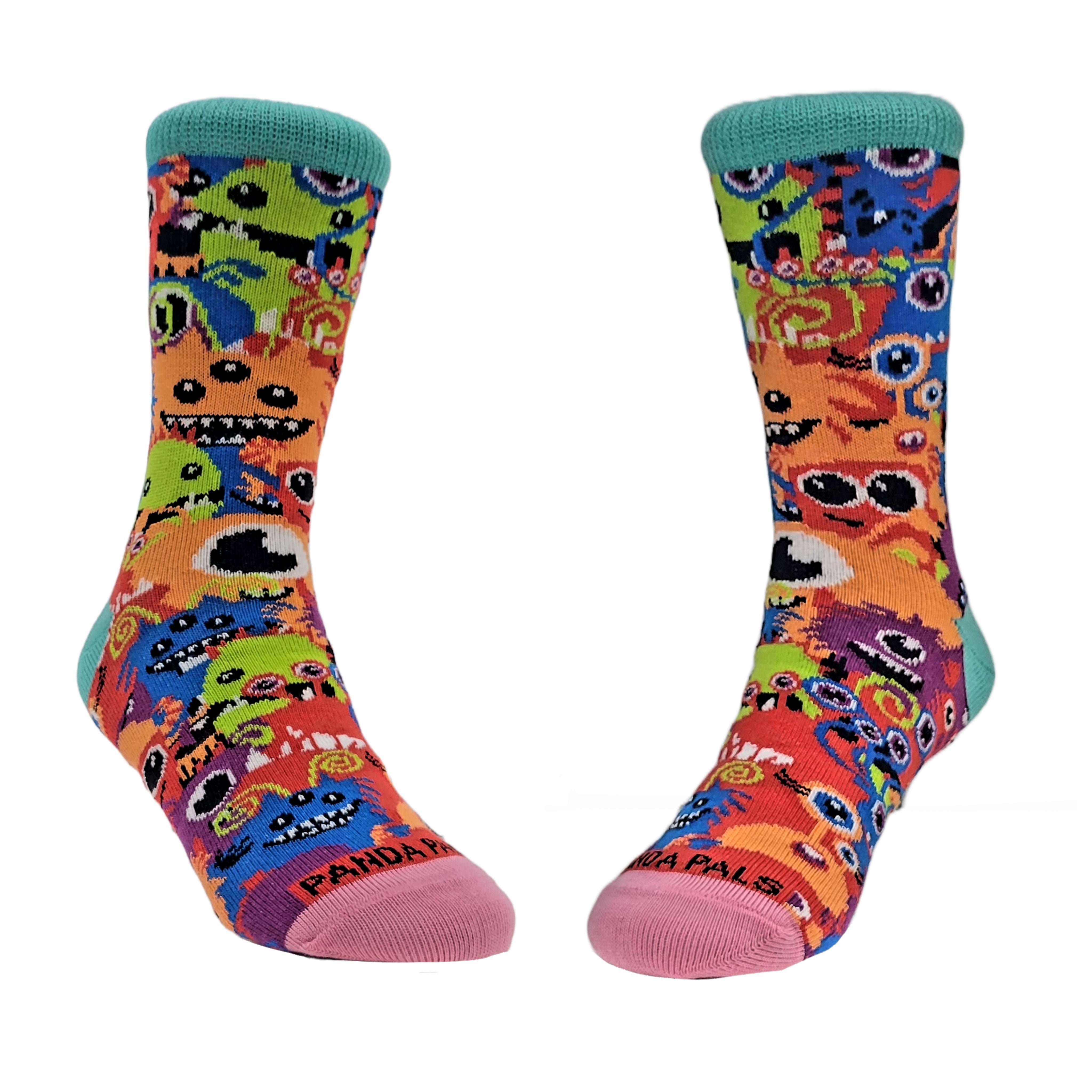 Monster Face Pattern Socks from the Sock Panda (Ages 3-7)