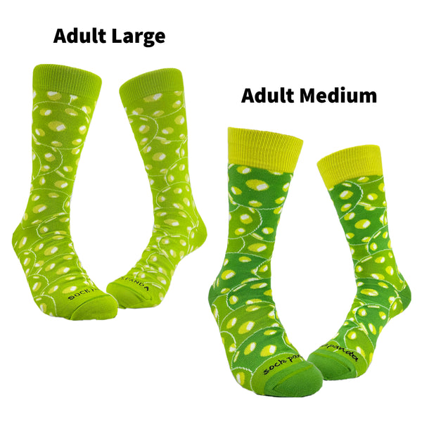Pickleball Pattern Socks from the Sock Panda (Two Sizes)