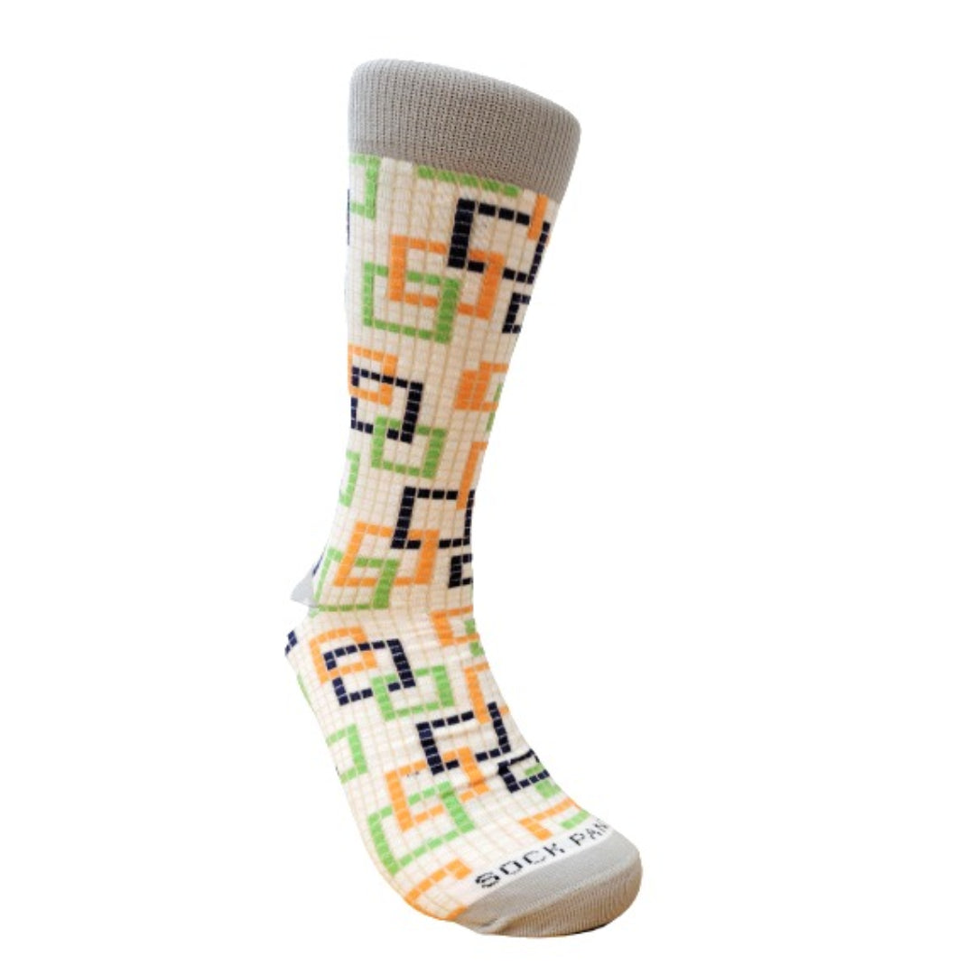 Colorful Square Pattern Socks from the Sock Panda (Adult Medium)