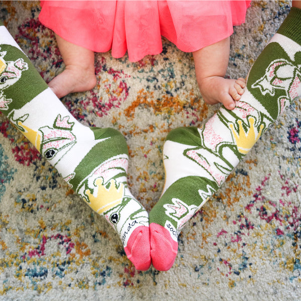 The Frog Prince Fairy Tale Set of Socks from the Sock Panda (Two Pack)