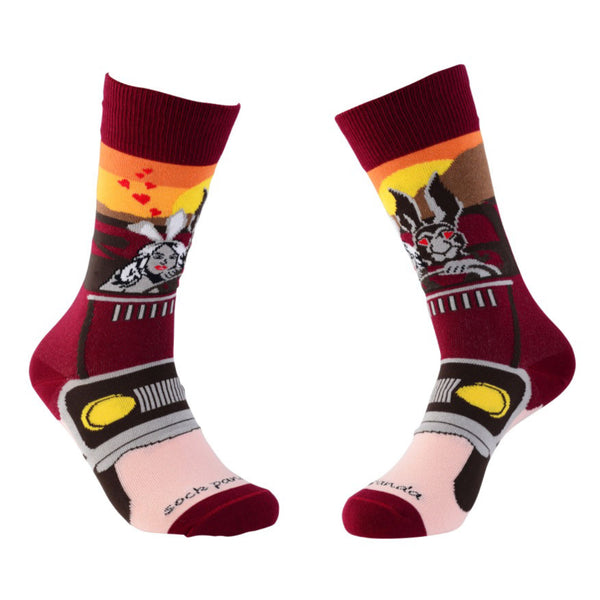 Wild Love Rabbits Socks (Adult Medium)