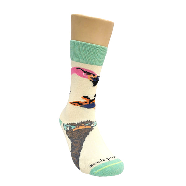 Long Necked Animals Wearing Glasses Socks from the Sock Panda (Adult Small)