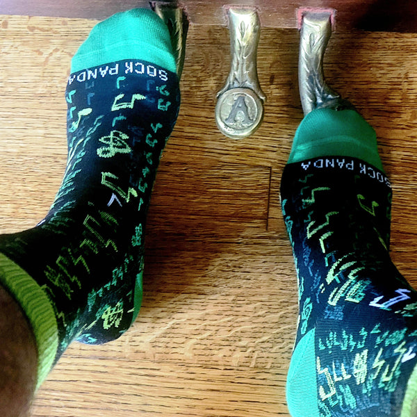 Music Note Matrix Socks from the Sock Panda (Adult Small)