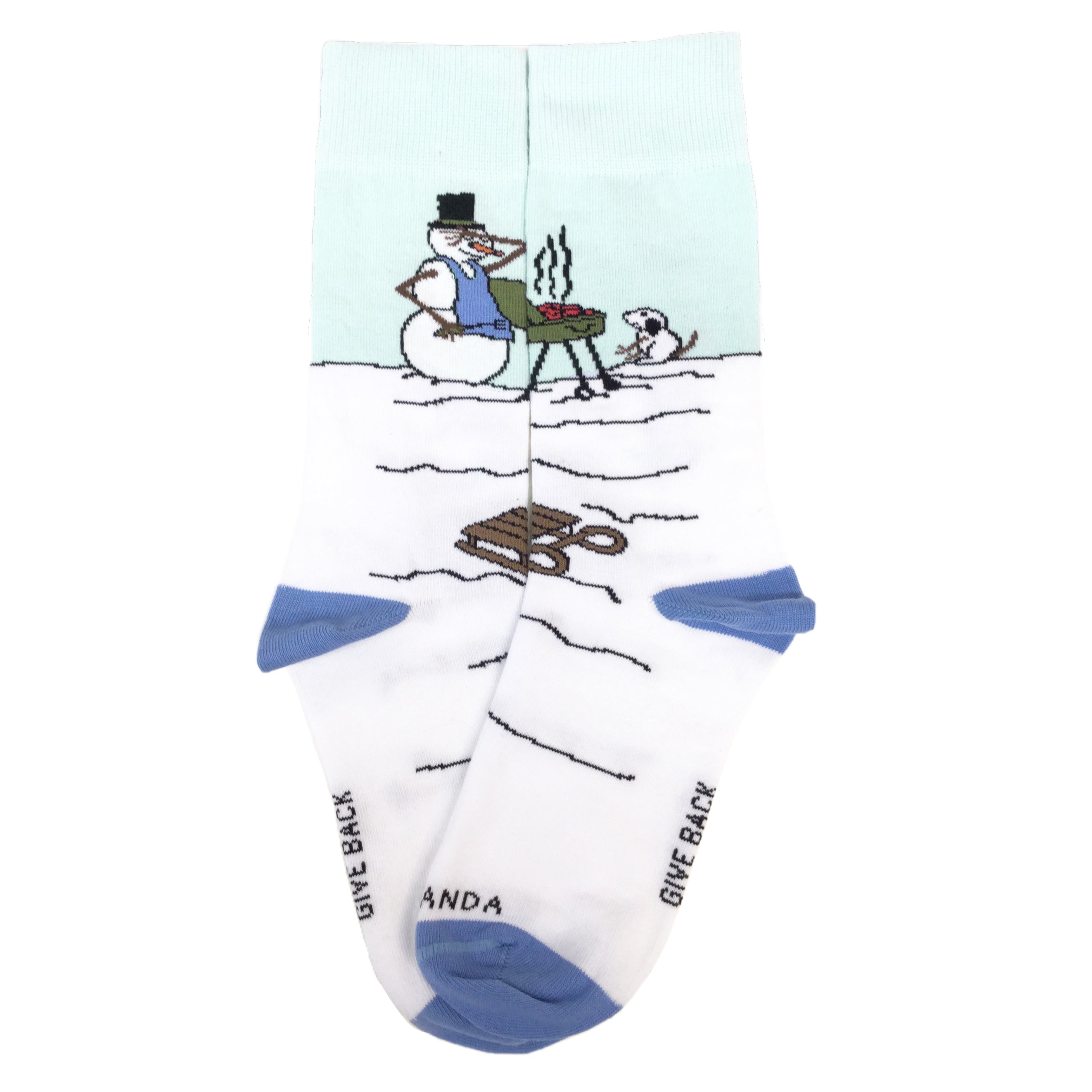 Snowman BBQ Chef Socks (Adult Small)