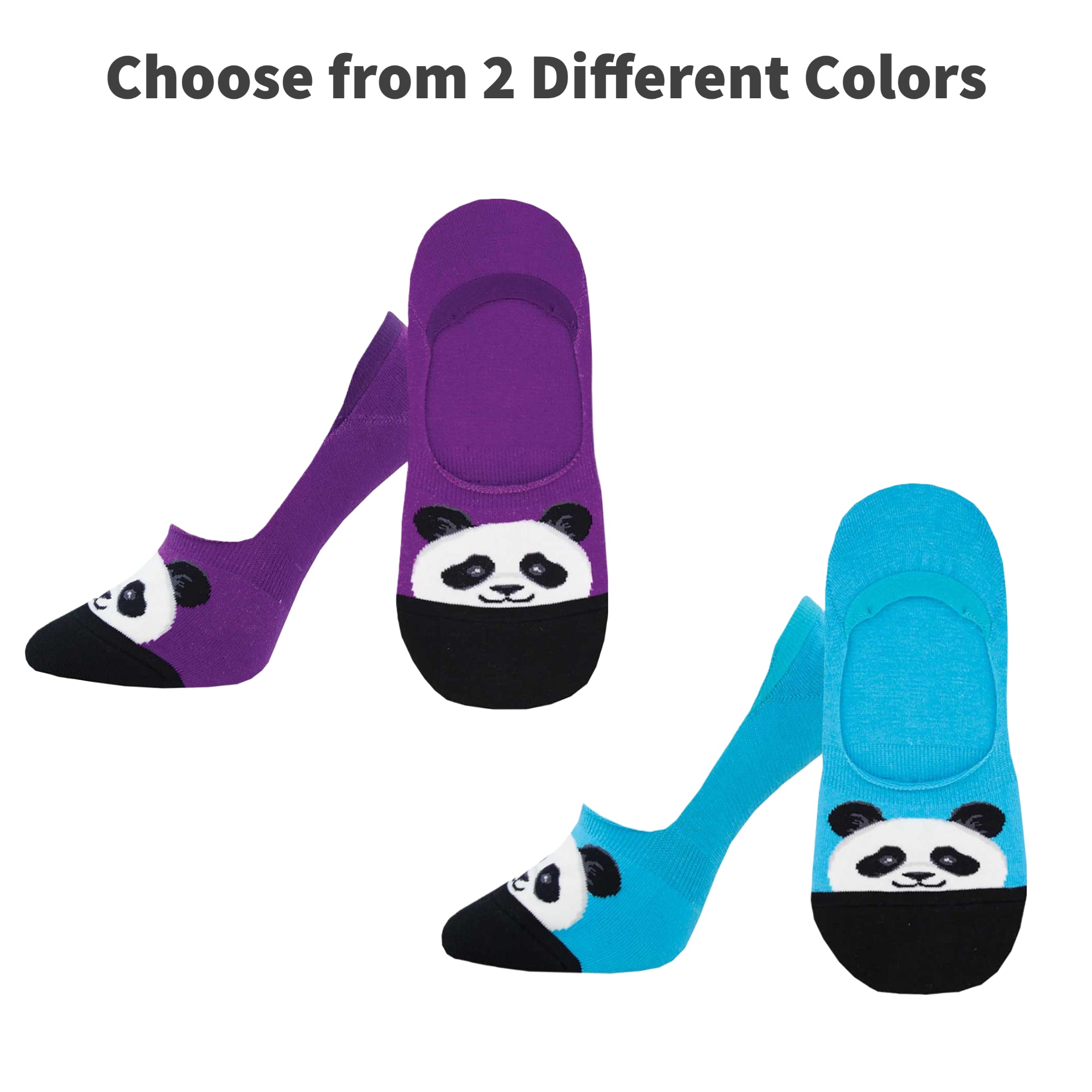 Panda No Show Liner Socks for Women