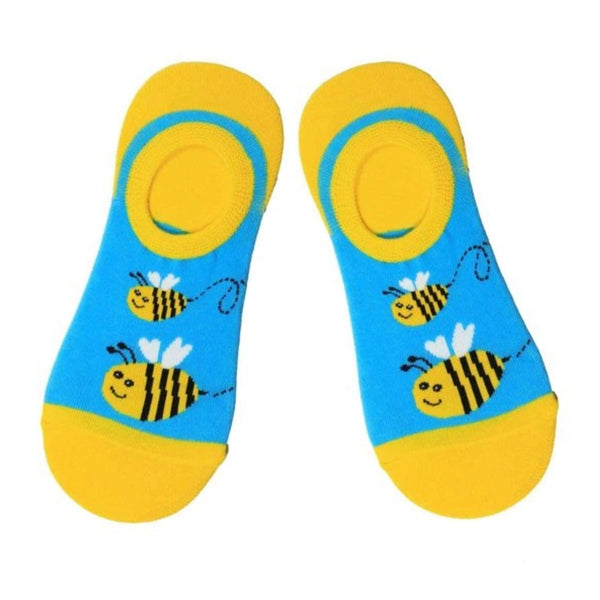 Buzz Like a Bee No Show Liner Socks for Women from the Sock Panda