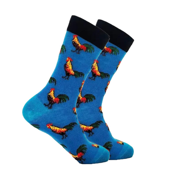 Rooster Pattern Socks from the Sock Panda (Adult Large)