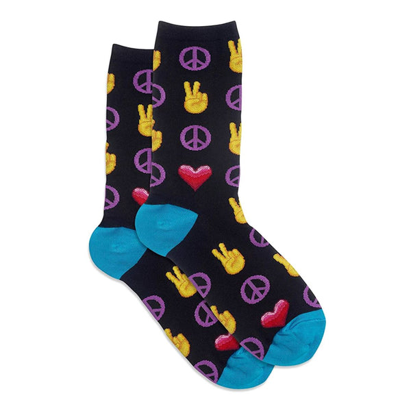 Peace and Love Socks (Adult Medium)