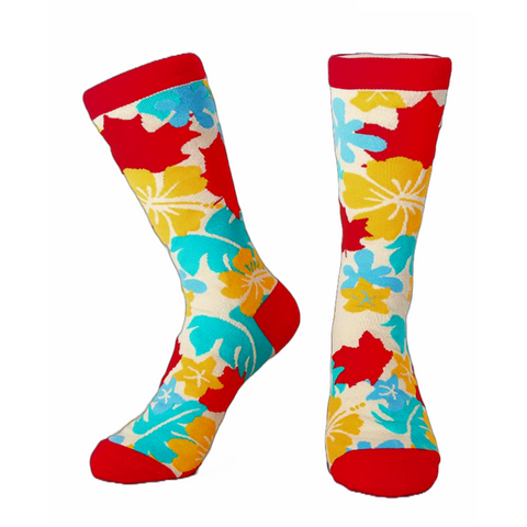 Colorful Maple Leaf Pattern Socks from the Sock Panda (Adult Medium - Women's Shoe Sizes 5-10)