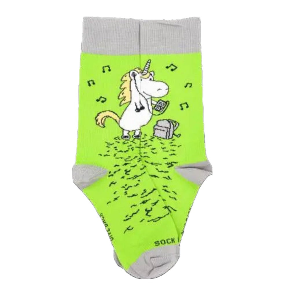 Groovy Musical Unicorn Sock from the Sock Panda (Adult Small)
