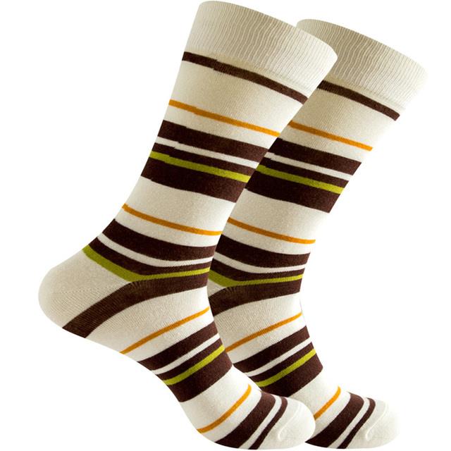 Classic Brown Striped Socks from the Sock Panda