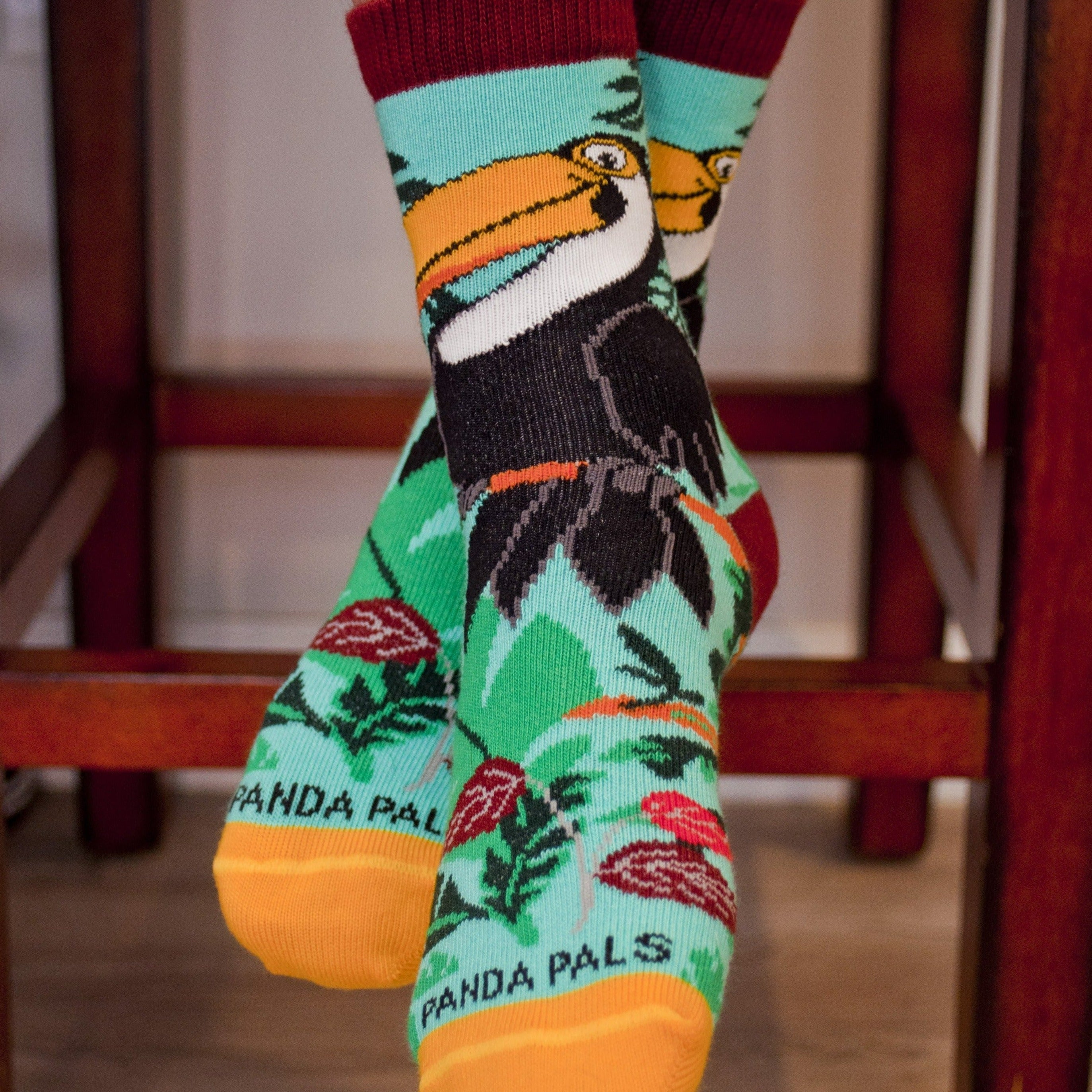 Playful Toucan Socks (Ages 3-7) from the Sock Panda
