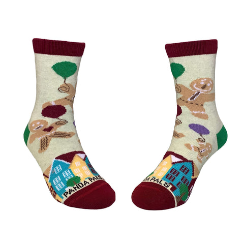 Flying Gingerbread Man Socks from the Sock Panda (Ages 3-7)