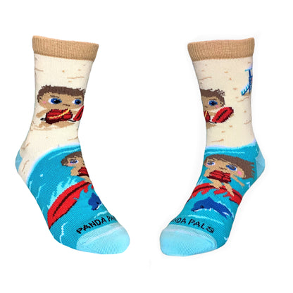 The Hero The "Lifeguard" Socks (Ages 3-7) from the Sock Panda