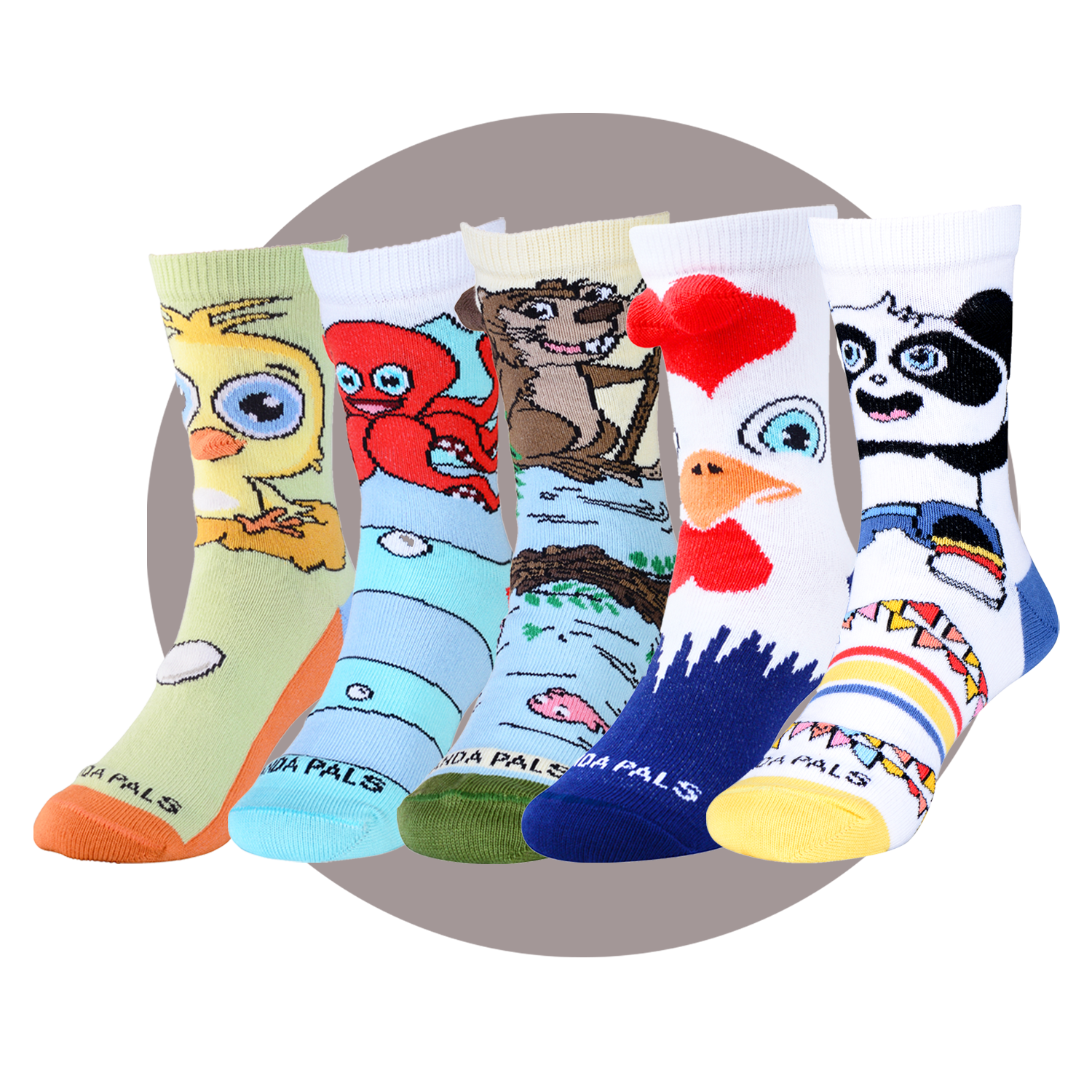  MINI PANDA Little Girl Socks,Socks for Girls 4-6 Years