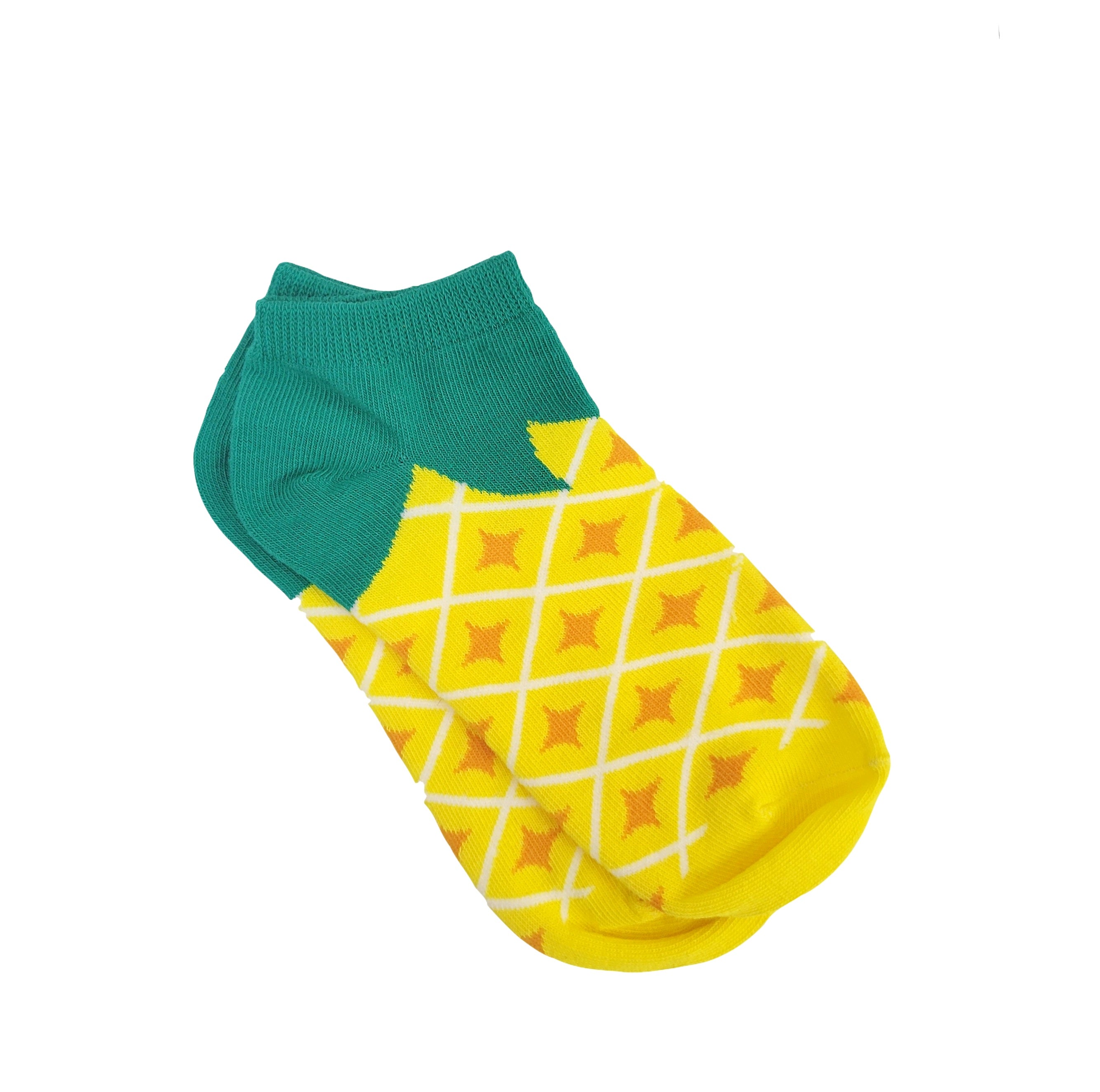 Pineapple Patterned Ankle Socks (Adult Medium)
