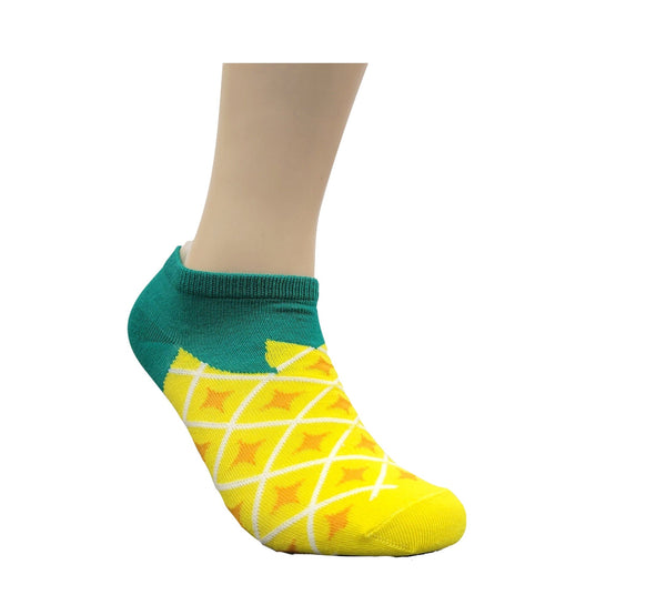 Pineapple Patterned Ankle Socks (Adult Medium)