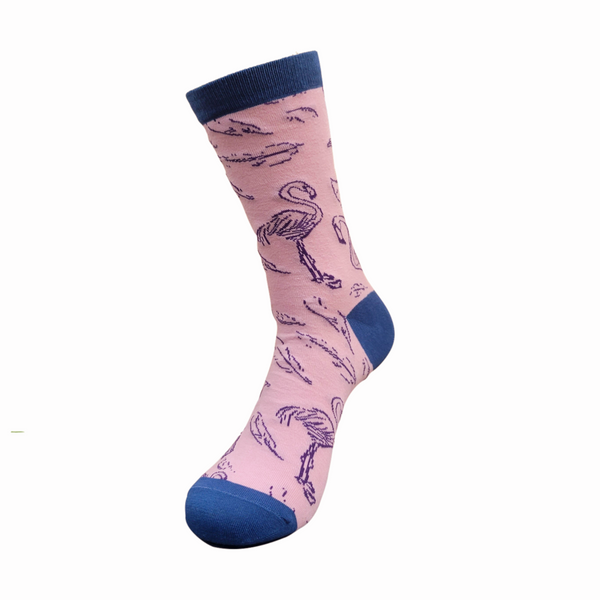 Flamingo Pattern Socks from the Sock Panda (Adult Medium)