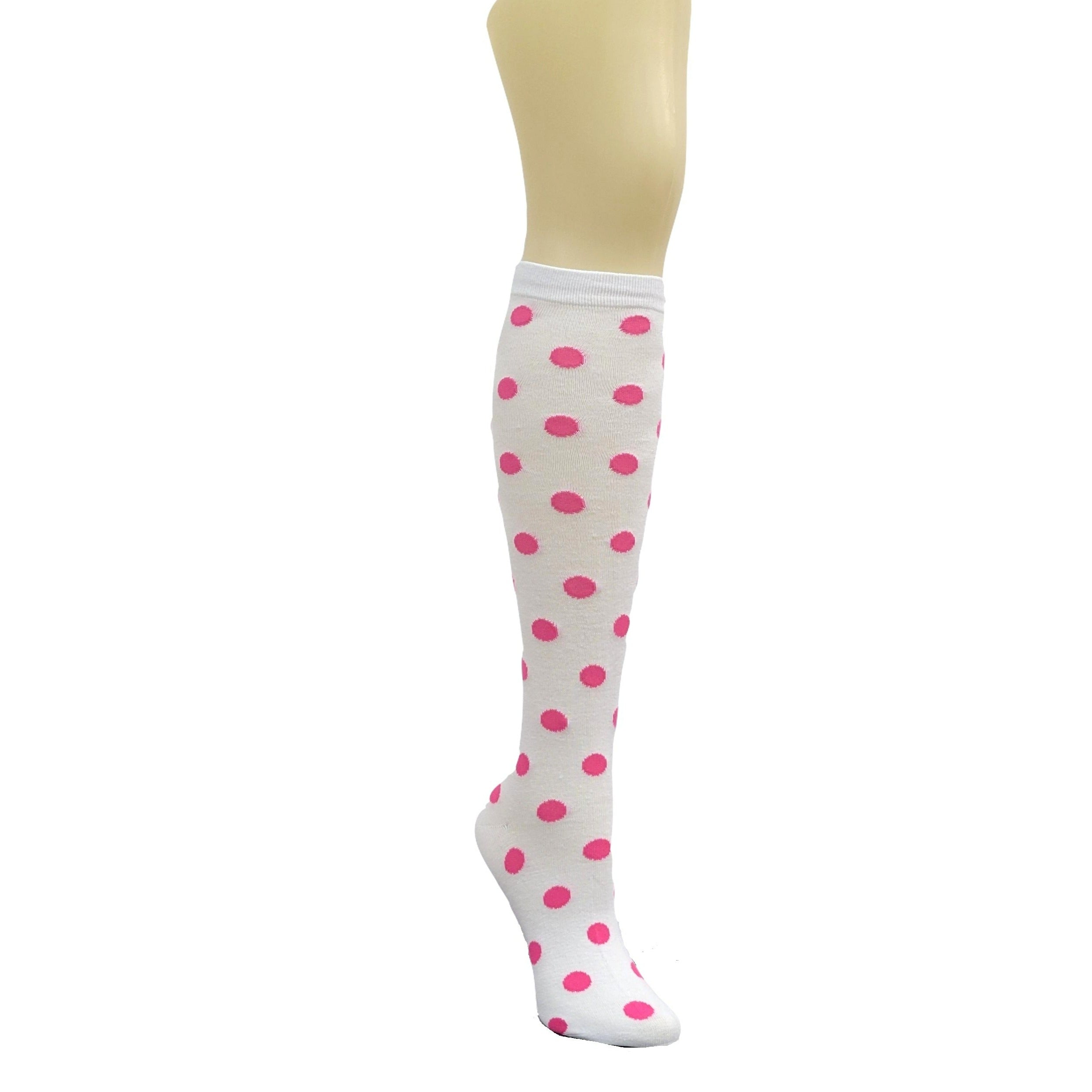 Colorful Polka Dot Pattern Socks from the Sock Panda (Knee High)