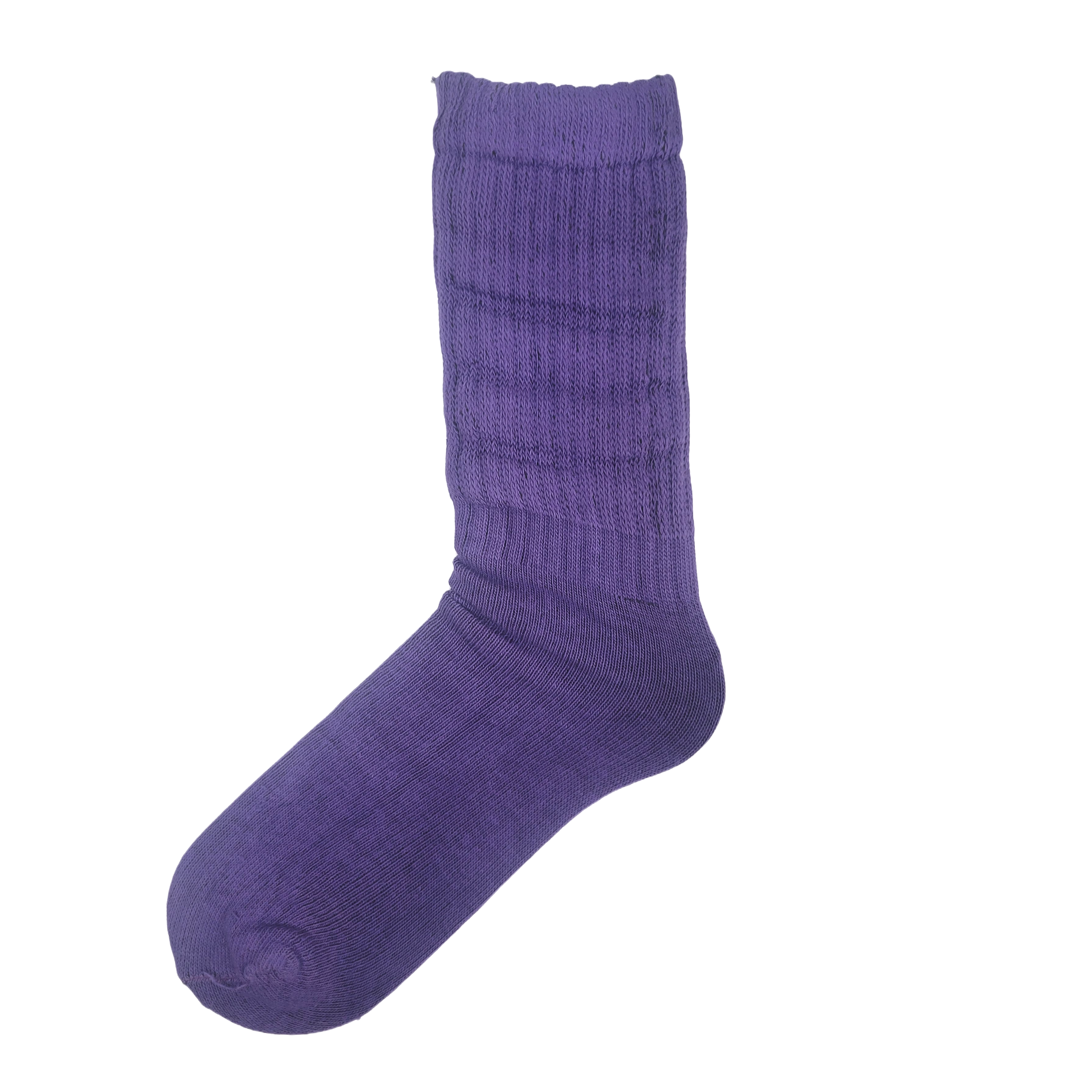 Purple Slouch Socks (Adult Medium)