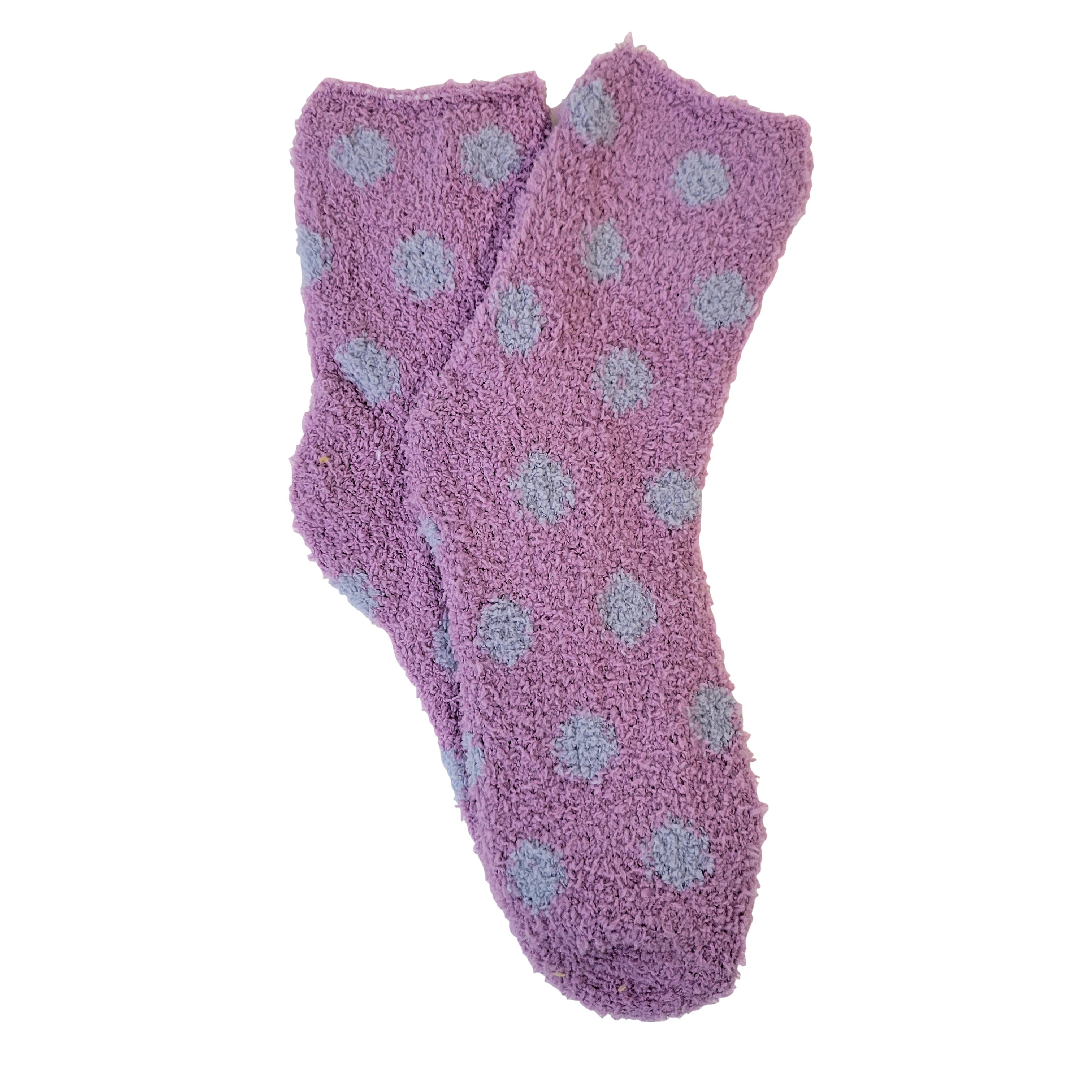 Soft Polka Dot Fuzzy Socks from the Sock Panda