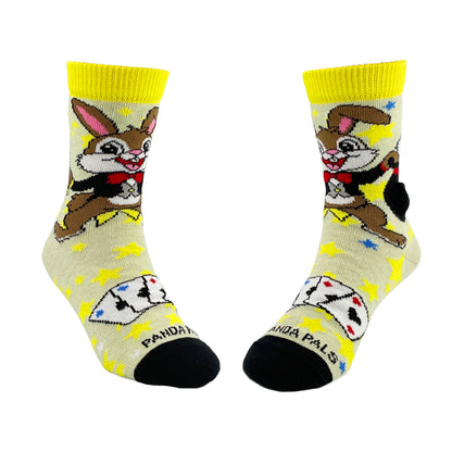 Rabbit Magician Socks from the Sock Panda (Ages 3-7)