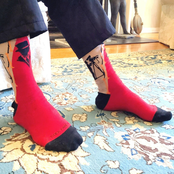 Red Carpet Socks from the Sock Panda