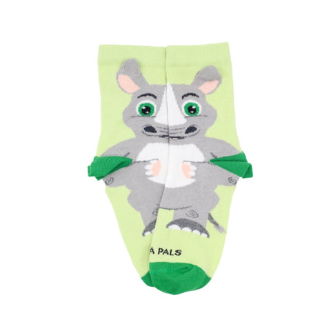 Reggie the Rhino Socks (Ages 3-7)