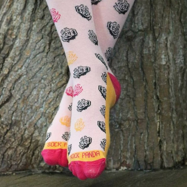 Rose Patterned Socks