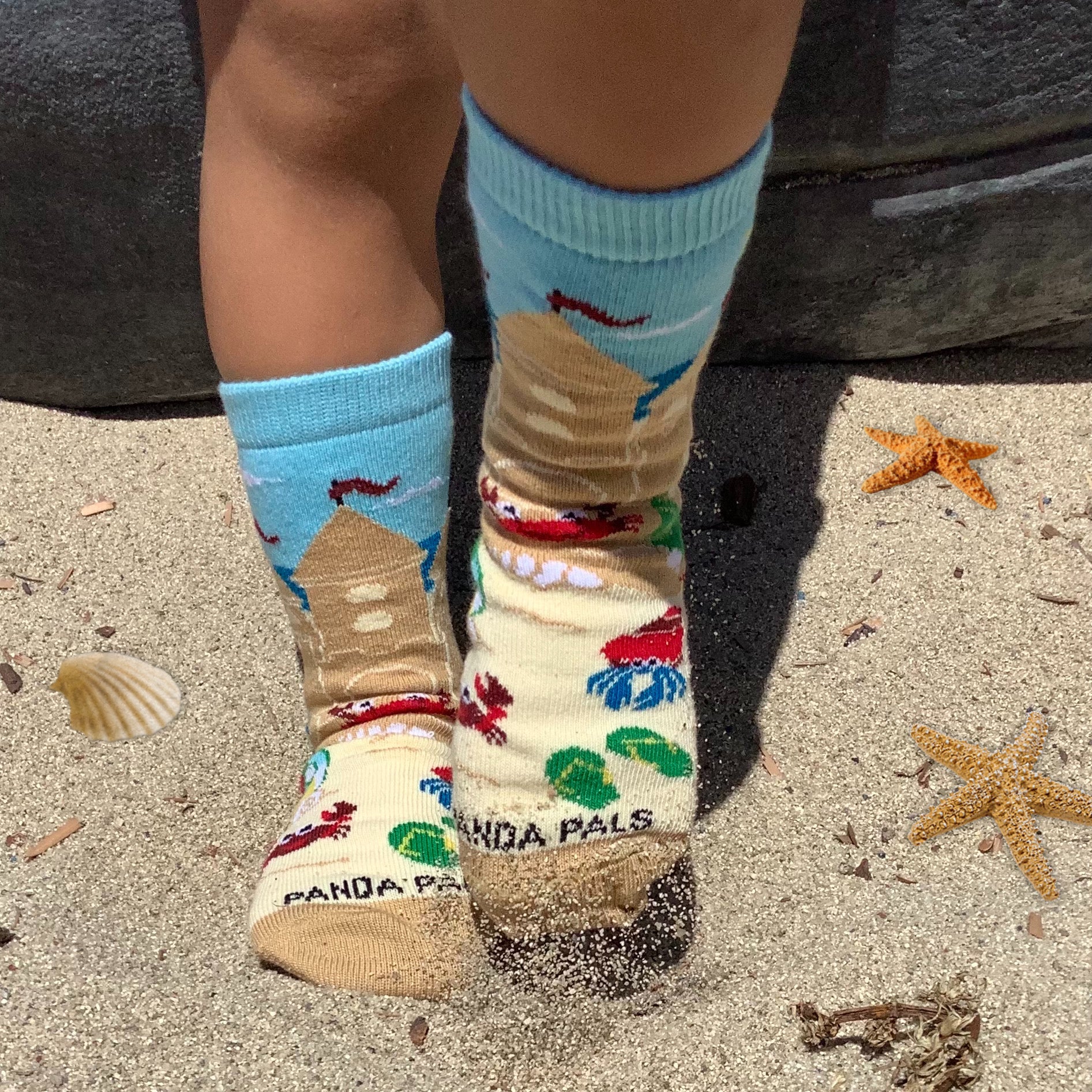 Sand Castle Socks (Ages 3-7) from the Sock Panda