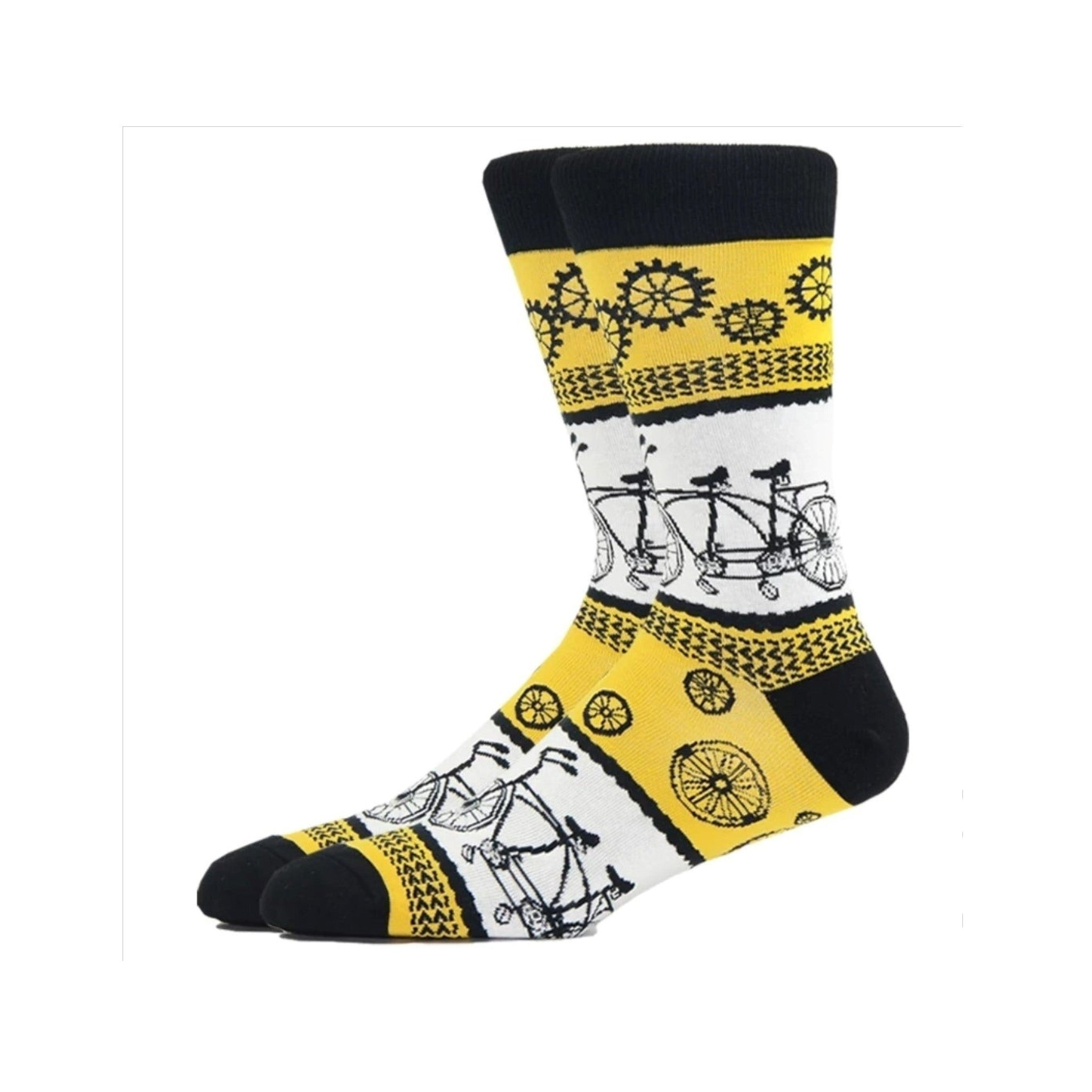 Vintage Bicycle Pattern Socks from the Sock Panda (Adult Large - Men's Shoe Sizes 8-12)