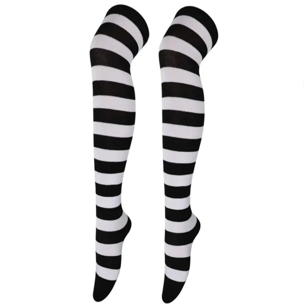 Striped Patterned Socks (Thigh High) from the Sock Panda