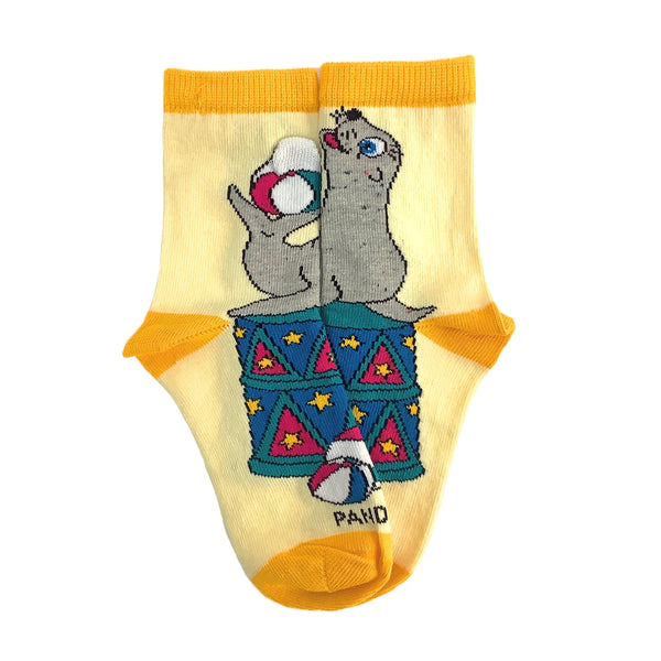 Curious Sea Lion Socks from the Sock Panda (Ages 3-7)