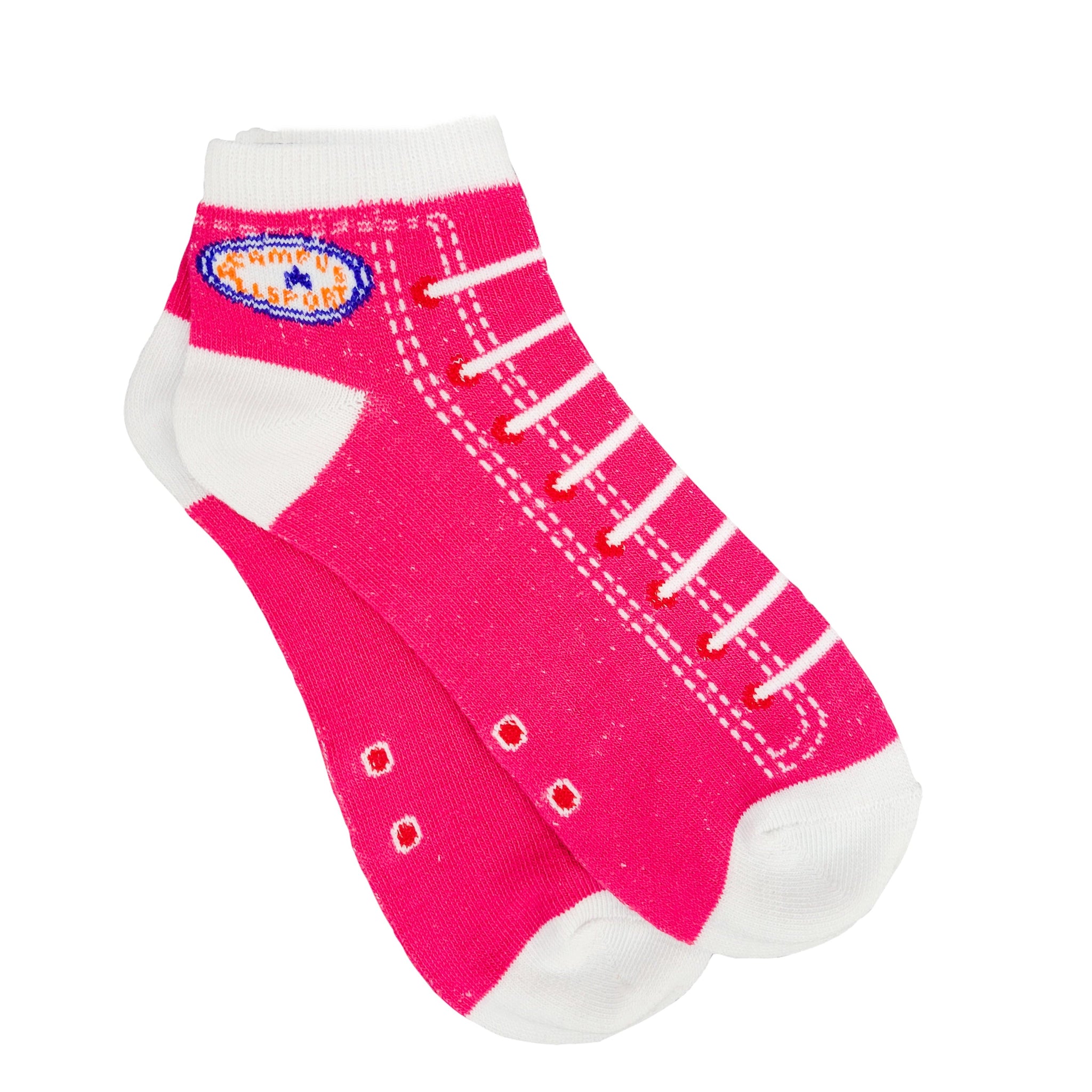 Sneaker Pattern Ankle Socks (Adult Medium - Women's Shoe Sizes 5-10)
