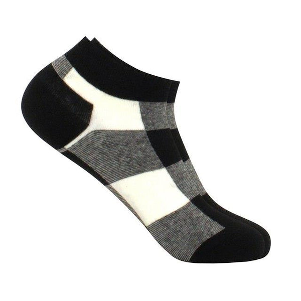 Black and White Patterned Socks (Adult Medium) from the Sock Panda